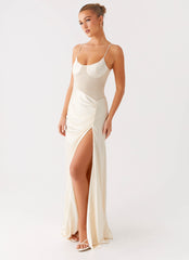 Rising Sun Maxi Dress - Off White