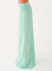 Tillie Maxi Skirt - Aqua