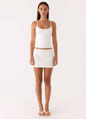 Sofia Mini Skirt - White