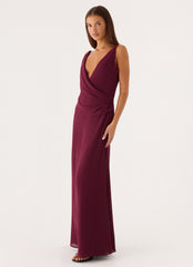 Sunset Edit Maxi Dress - Berry Kiss